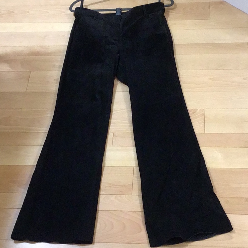 Moda International -lined black suede pants size 10